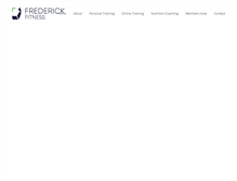 Tablet Screenshot of frederickfitness.com